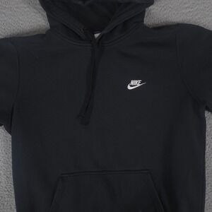 Nike Club Hoodie Mens Large Sportswear Pullover Fleece Cut Off Sleeves Workout